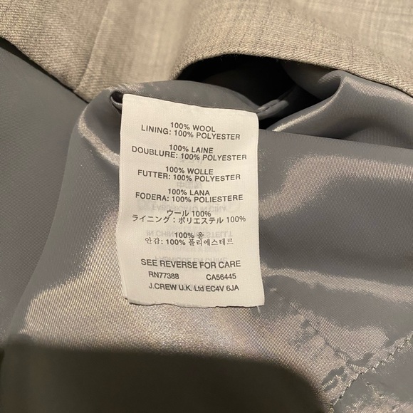 J. Crew Cap Sleeve Fitted Minimalist Old Money Dress 100% Wool, Light Gray Sz 2P - Picture 11 of 11